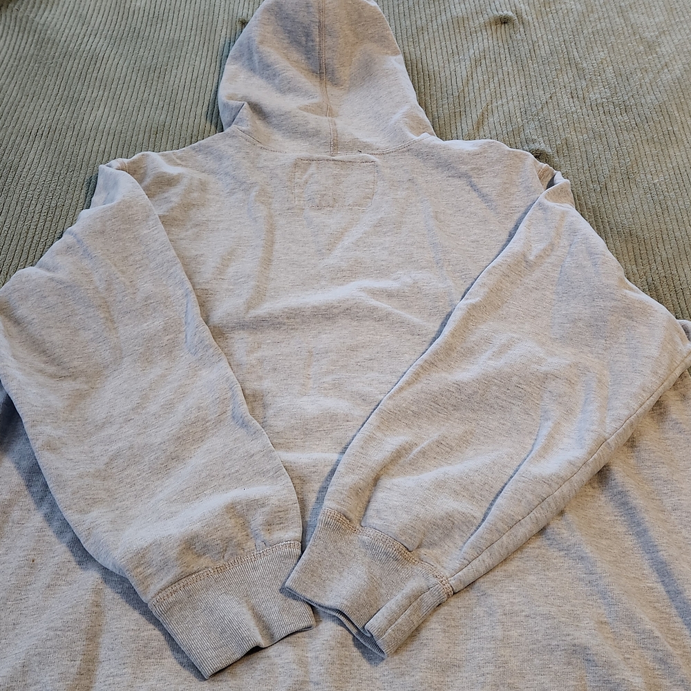 American Eagle Outfitters Light Gray Hoodie Sweater Size XXL - Picture 7 of 9